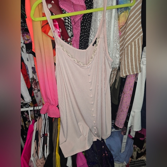 ⚘️NWOT TORRID 2X Studio Knit Button-Front Swing Cami - Picture 2 of 5